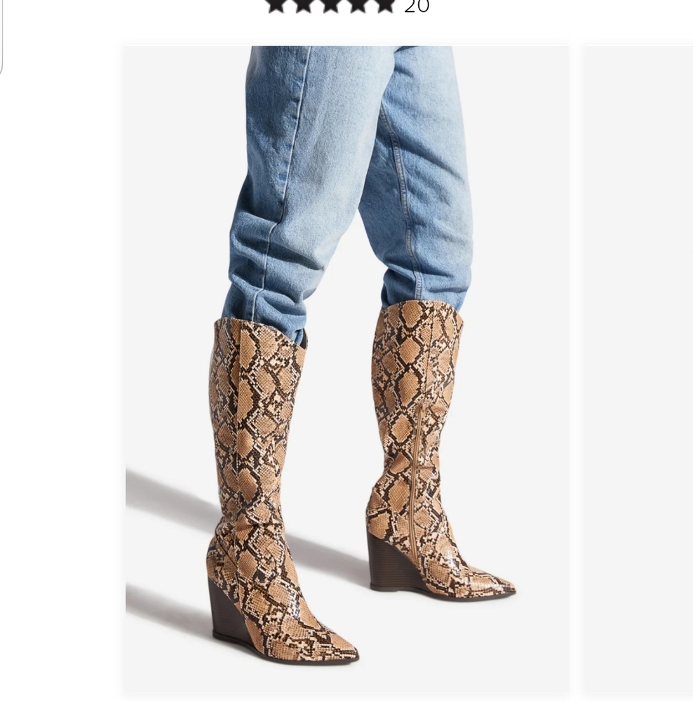 NIB Wedge Knee High Boots